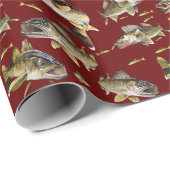 Walleyes Zwemmen Cadeaupapier (Rol Hoek)
