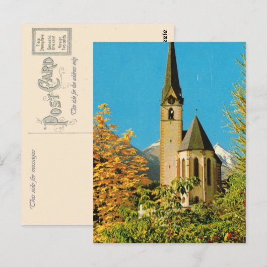 Wallfahrtskirche, Hellesblut, Grossglockner, Briefkaart (Voorkant / Achterkant)