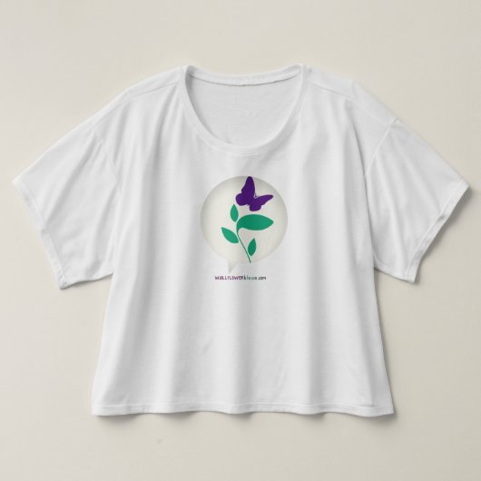 Wallflower Bloom in Talk Bubble Shirt (Design voorkant)