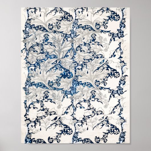 Wallflower Pattern 1890, van William Morris Poster (Voorkant)