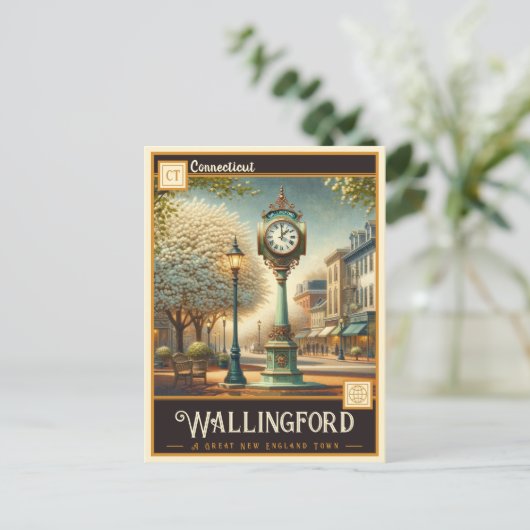 Wallingford, Connecticut |  BRIEFKAART (Staand voorkant)