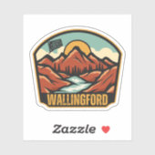 Wallingford, Connecticut Sticker (Vel)