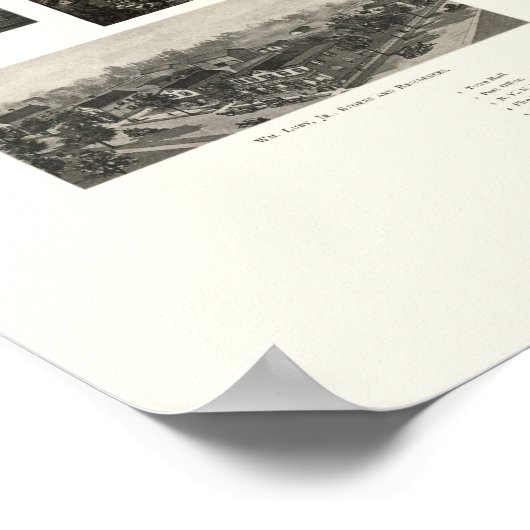 Wallingford, CT Panoramic Map - 1905 Poster (Hoek)