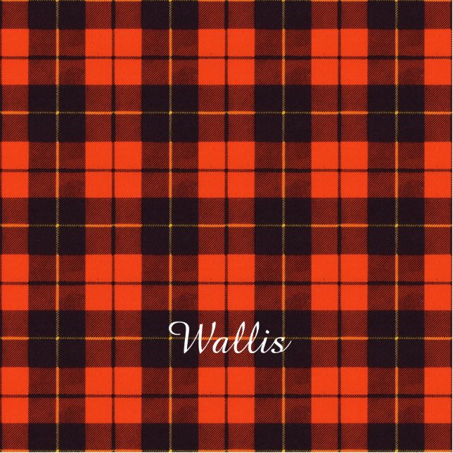 Wallis clan Pset Scottish tartan Fotobeeldje Sleutelhanger (Voorkant)