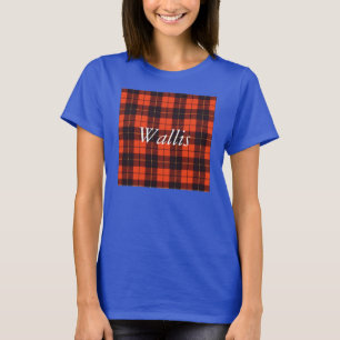 Wallis clan Pset Scottish tartan T-shirt