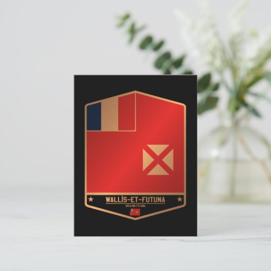 Wallis en Futuna Briefkaart (Staand voorkant)