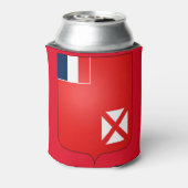 wallis en futuna embleem blikjeskoeler (Blikje Achterkant)