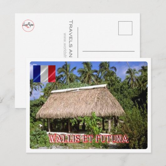 Wallis en Futuna - Fale on Faioa - Briefkaart (Voorkant / Achterkant)