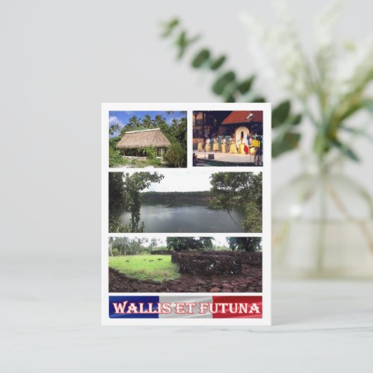 Wallis en Futuna - Mozaïek - Briefkaart (Staand voorkant)