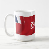 Wallis en Futuna Vlag Mokka Koffiemok (Links)