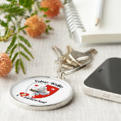 Wallis kanton Zwitserland sleutelhanger (Zijkant)