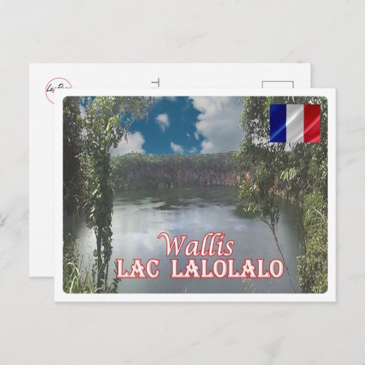 Wallis - Lac Lalolalo - Wallis en Futuna - Briefkaart (Voorkant / Achterkant)