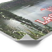 Wallis - Lac Lalolalo - Wallis en Futuna - Poster (Hoek)