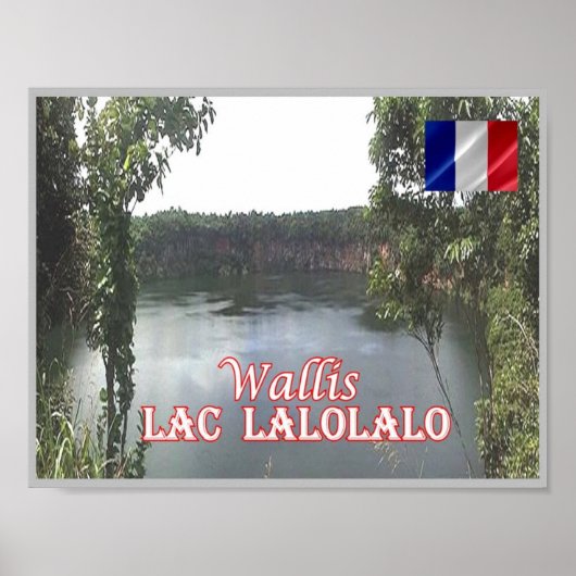 Wallis - Lac Lalolalo - Wallis en Futuna - Poster (Voorkant)