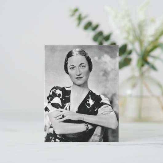 Wallis Simpson Briefkaart (Staand voorkant)