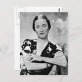 Wallis Simpson Briefkaart (Voorkant / Achterkant)