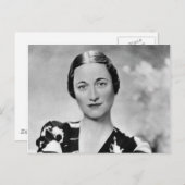 Wallis Simpson Briefkaart (Voorkant / Achterkant)
