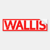 Wallis Stamp Bumpersticker (Voorkant)