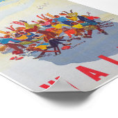 Wallis Switzerland Vintage Ski Travel Poster (Hoek)