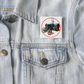 Wallis Tractor Vierkante Button 5,1 Cm (In situ)