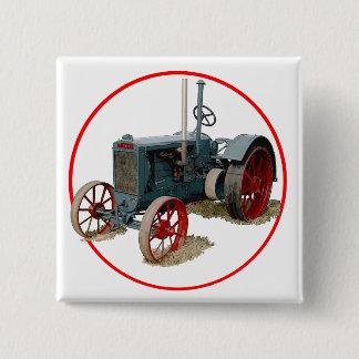 Wallis Tractor Vierkante Button 5,1 Cm