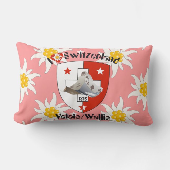 Wallis Valais Schweiz Suisse Kissen Kussen (Voorkant)