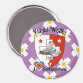 Wallis Valais Schweiz Suisse Magnete Magneet (Voorkant / Achterkant)