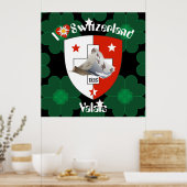 Wallis Valais Schweiz Suisse Poster (Keuken)