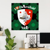Wallis Valais Schweiz Suisse Poster (Thuiskantoor)