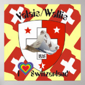 Wallis Valais Schweiz Suisse Poster (Voorkant)