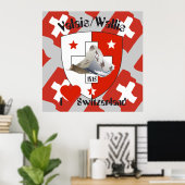 Wallis Valais Schweiz Suisse Poster (Thuiskantoor)