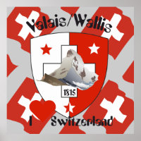 Wallis Valais Schweiz Suisse Poster
