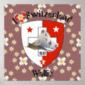 Wallis Valais Schweiz Suisse Poster (Voorkant)