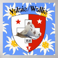 Wallis Valais Schweiz Suisse Poster