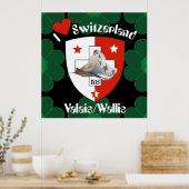 Wallis Valais Schweiz Suisse Poster (Keuken)