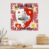 Wallis Valais Schweiz Suisse Poster (Keuken)