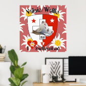 Wallis Valais Schweiz Suisse Poster (Thuiskantoor)