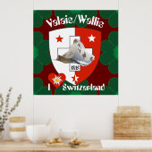 Wallis Valais Schweiz Suisse Poster (Keuken)