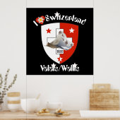 Wallis Valais Schweiz Suisse Poster (Keuken)