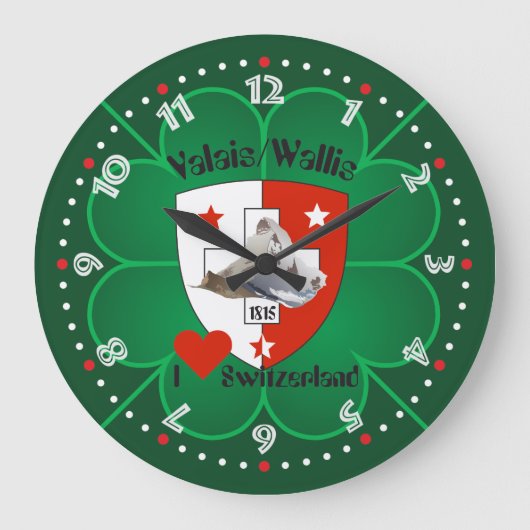 Wallis Valais Schweiz Suisse Uhr Grote Klok (Voorkant)