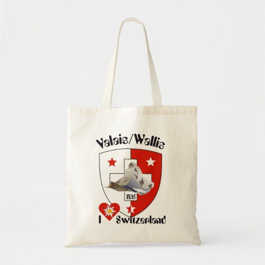 Wallis / Valais Tasche Tote Bag (Voorkant)