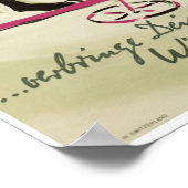 Wallis, Valais, Zwitserland, Ski Poster (Hoek)