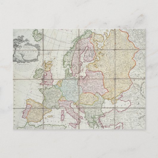 Wallis's nieuwe kaart van Europa (Voorkant)