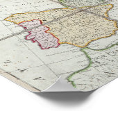 Wallis's nieuwe kaart van Europa Poster (Hoek)