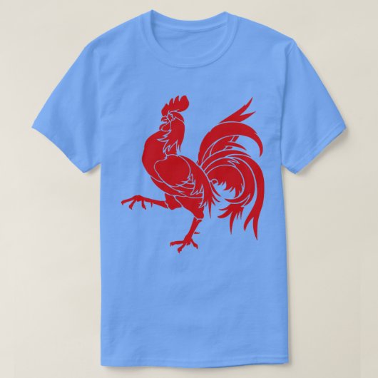 Wallonia Rooster Sigil T-shirt (Design voorkant)