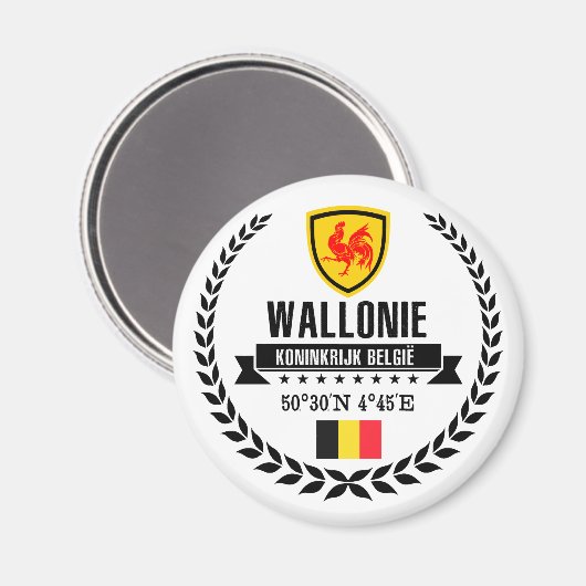 Wallonie Magneet (Voorkant / Achterkant)
