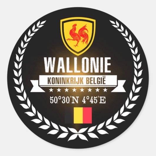 Wallonie Ronde Sticker (Voorkant)