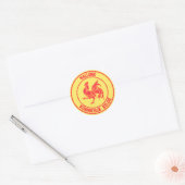Wallonie Round Emblem Ronde Sticker (Envelop)