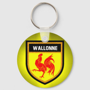 Wallonne Flag Sleutelhanger