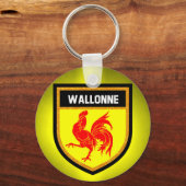Wallonne Flag Sleutelhanger (Voorkant)